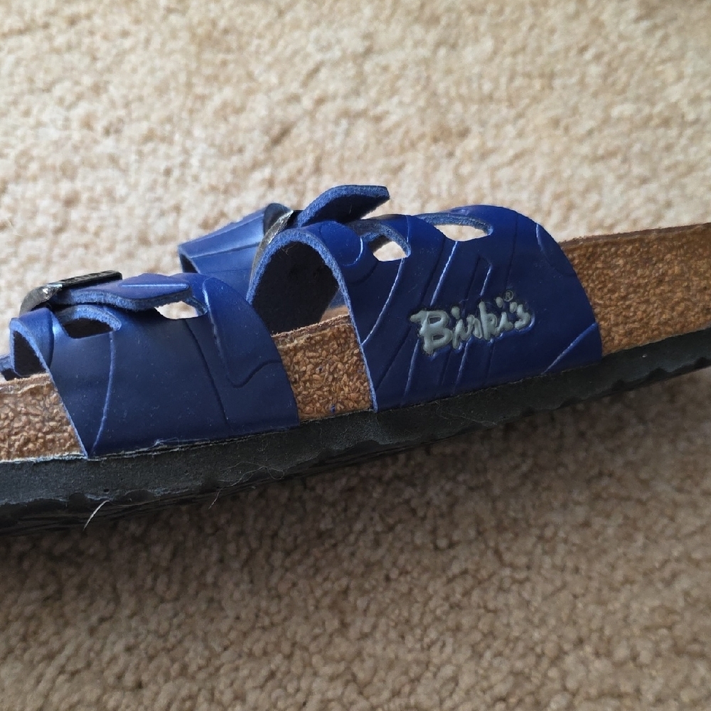 Birkenstock Royal Blue Strappy Sandals - Picture 4 of 6